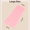 Heat Resistant Silicone Mat with Hanging Hole, Straightener Heat Resistant Travel Mat & Pouch for Curling Iron, Flat Iron and Other Hot Hair Styling Tools, 11 x 5 in, Pink