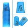 SEISSO Stack Cups, Stacking Cup Set Classic Stack Training Game Toys for Boys Girls Kids Stacking Cups with Carry Bag (12 Pack Blue)