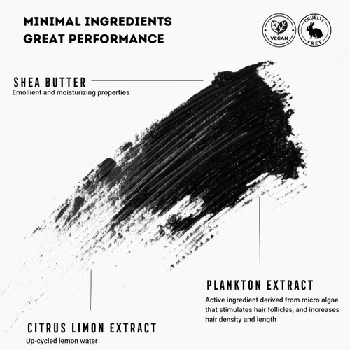 Extremely Bossy By Nature Bossy Cosmetics Mascara for Grande Volume & High Length, Provides Instant Lash Lift, Unique Wand for Eye Makeup Control & Volume, Vegan, Cruelty Free (ONYX-BLACK)