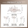 IRYCSSCE Hair Accessory, Wedding hair piece SETS for Brides - Bridal headpiece, Gold - Includes 1 Crystal Hair Comb, 3 Crystal Hairpins, 2 Hair Clips (Gold, 5 Pieces)