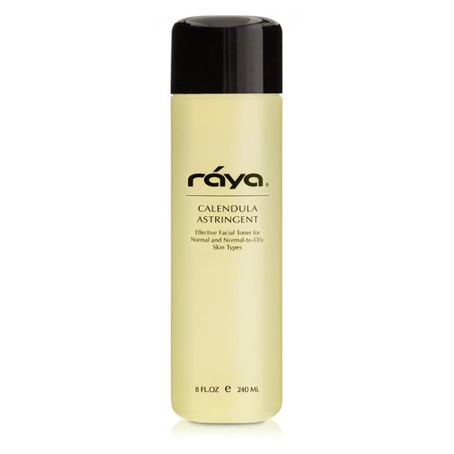 RAYA Calendula Astringent with AHA 6 oz (G-206) | Glycolic Facial Toner for Combo and Partially Oily Skin Prone to Break-Outs | Helps Normalize pH and Fight Bacteria | Made with Alpha Hydroxy Acids