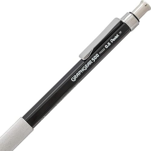 Pentel GraphGear 500 Automatic Drafting Pencil Black (PG525A)