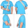 supregear Arm Sling, Adjustable Lightweight Comfortable Shoulder Immobilizer Arm Sling Breathable Medical Shoulder Support for Injured Arm Hand Elbow, 71 inch / 180cm (Grey)