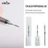 NMKL38 Tornado Flame Diamond Nail Drill Bit 3/32" Manicure Cutters Rotary Burr Drill Accessories Spiral Nail Mills Tool (A-M)