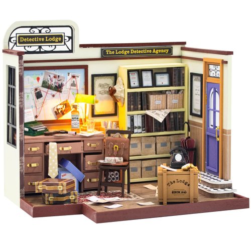 Roroom DIY Miniature and Furniture Dollhouse Kit,Mini 3D Wooden Doll House Craft Model with Music Box,Creative Room Idea for Valentine's Day Birthday Gift(PC2308)