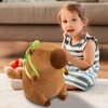 SHINUOER Capybara Plush Cute Capybara Stuffed Animal Kawaii Plush with Turtle Backpack Capybara Gifts Cute Plush Pillow Birthday for Kids Boys Girls 12 Inch