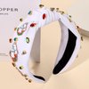 YAHPERN Derby Headbands Accessories Enamel Horseshoe Headband for Women Silks Riding Suit Headband Horse Race Day Headband Kentucky Derby Outfits Hair Accessories Party Favors