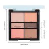 HHLTOH Six-Color Eyeshadow Makeup Palette, Cocoa RoseGold DarkBrown ChampagneGold Orange Nude Eyeshadows, Blendable Matte and Shimmer, Long-Lasting -Waterproof-Cruelty-Free With Built-In Mirror - 02#