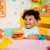 Bright Starts Say Cheeseburger On The Go Teether Activity and Stroller Toy, Baby Teething Toy, BPA Free, Unisex, 3 Months+