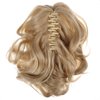 Ipetboom Short Ponytail Extension Claw - Hair Extensions Claw Fake Ponytail Hair Pieces - Classic Loose Curly Wavy Claw Clip Tails Hair Extensions for Women