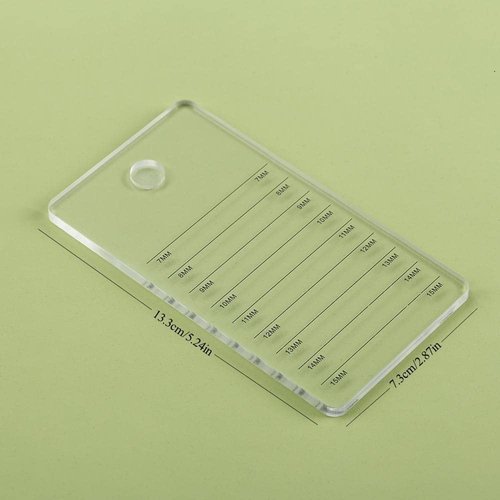 Acrylic Eyelash Extension Pallet, Grafting False Eyelash Organizer Extension Pad Lash Tray Adhesive Glue Palette Individual Holder (Transparent A)