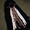 Dreadlock Hair Ties Dreadlock Accessories Dread Ties Loc Jewelry Dread Hair Clips Loc Ponytail Holders for Women and Men Dread Wrap for Dreads Braids Curls (3.5 inch / 9cm, Khaki)