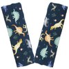 Baby Car Seat Neck Cover, Car Seat Strap Cover, Seat Belt Cushions Pads, Shoulder Strap Protectors, Reversible Pram Harness Covers in Minky Dinosaur, Baby Neck Pad Protector