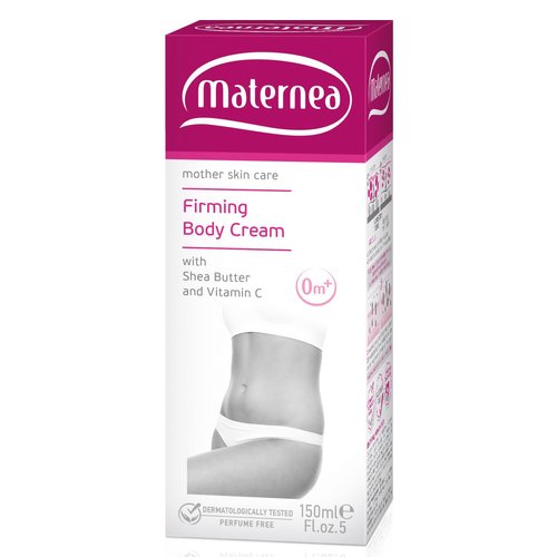 MATERNEA Firming Body Cream with Shea Butter, Polyglucoronic Acid and Vitamin C (5.07 fl.oz. US) Allergen & Perfume free
