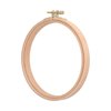 Cross Stitch Hoop, 6.5in Embroidery Hoop Wooden Round Hand Embroidery Frames Quilting Frames for Hand Quilting Thickened Embroidery Ring Scroll Frames for Cross Stitching