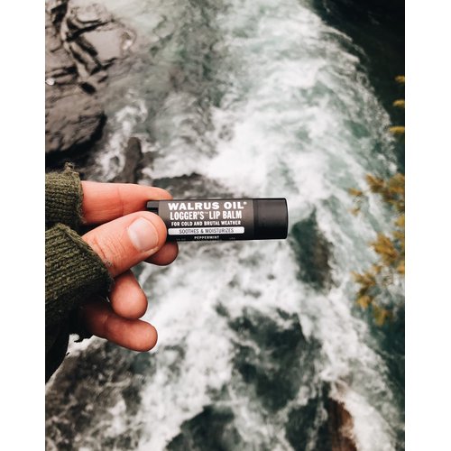 WALRUS OIL - Logger's Lip Balm, 2-Pack, 100% Vegan, Made with Candelilla Wax, Almond Oil, Coconut Oil, Jojoba Oil, and Natural Ingredients.