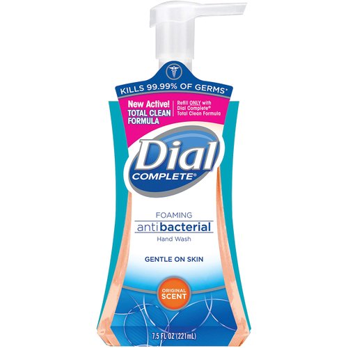 Dial Complete Antibacterial Foaming Hand Wash, Coconut Water, 7.5 Fl Oz (Pack of 1)
