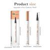 Eyebrow Pencil,Light Brown 4 Point Microblading Eyebrow Pen,Smudge-Proof Liquid Eyebrow Pencil with Micro-Fork Tip Long Lasting Brow Pen To Create Exquisite and Natural Eyebrows By Aaiffey(01#)