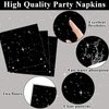 Qyeahkj 100Pcs Stars War Birthday Party Decorations Galaxy Plates and Napkins Space Theme Party Supplies for Outer Space Party Disposable Tableware Set Birthday Night Sky Decor for 25 Guests