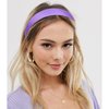 ACO-UINT Purple Headbands for Women, Satin Head Bands for Women's Hair Wide Headbands, Non-silp Thick Headbands Hair Accessories for Women
