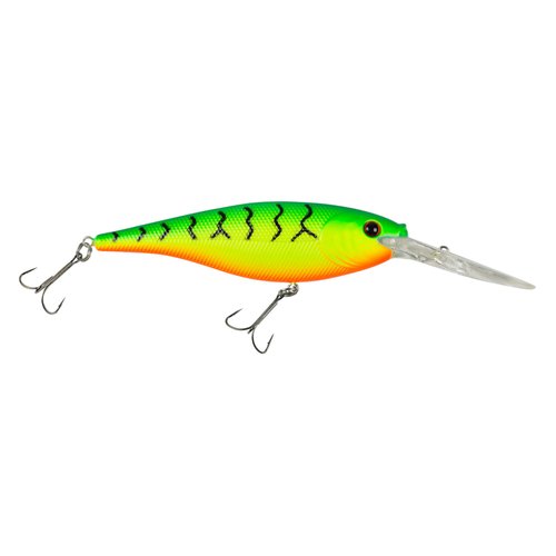 Berkley Flicker Shad Fishing Lure, Firetiger, 3/16 oz, 2in | 5cm Crankbaits, Size, Profile and Dive Depth Imitates Real Shad, Equipped with Fusion19 Hook