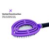 Zabolight Detangling Flex Brush Natural Boar Bristle Hair Brush for Kids, Women, and Men - Detangle All Hair Types Wet Or Dry (Purple)