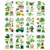 80Pcs St Patricks Day Tattoos Decorations Accessories, 12 Sheets Shamrock Temporary Tattoo Stickers for Kids Women, Irish St. Patrick's Day Parade and Favors Party Decorations
