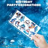 101 PCS Shark Temporary Tattoos Sticker Sea Animal Fish Under The Sea Ocean Birthday Party Decorations Decor Favors Supplies Gifts Boys Girls Baby Shower Cute Fake Tattoo School Reward Themed