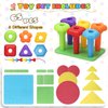 Peg Board Toy set 65Pcs DIY Building Stacking Toys for Kids 3-6 Years Old,STEM Educational Kids Toys for Brain Development,Montessori Sensory Toys,Upgrade Various Foam Board Plastic Lacing String Game