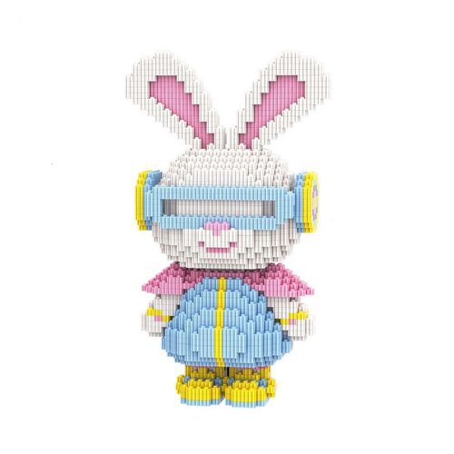 HONLANCH Animal Space Rabbit Micro Building Blocks Set（2000PCS 28cm High Series） Gift for Adults and Kids