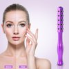 Radiance Roller Germanium Stone Face Roller for Up Lifting and Skin Care，Uplift Massaging Beauty Roller，Uplifting Face Massager Roller (Purple)