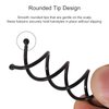 30-Piece Spiral Hair Pins, Twist Corkscrew Spin Pins with Non-Scratch Rounded Clips for Women's Hair Styling DIY (Black)