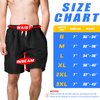 Scotamalone Mens Swim Trunks, Quick Dry Swimming Shorts 7 Inch with Mesh Lining for Swimwear, Bathing Suits Black