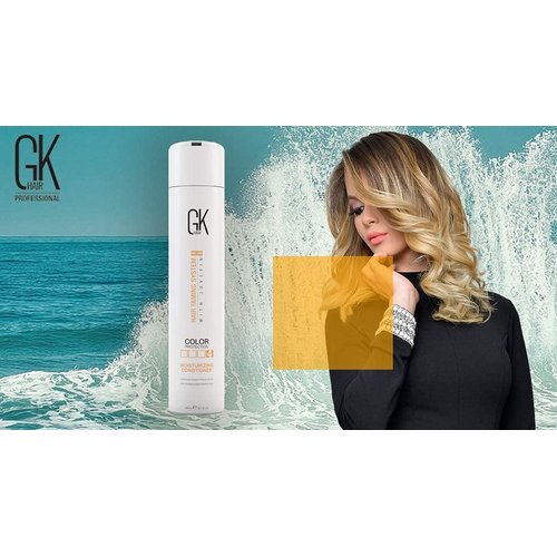GK HAIR Global Keratin Moisturizing Conditioner and Silver Bombshell Purple Shampoo Set for Blonde & Gray Hair – Hydrating, Color-Protecting Formula for Damaged, Frizz Control & Damage Repair