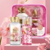 Bath and Body Gift Set for Women & Girls, Rose 2PCS Set for - Body Lotion, Body Mist, Personal Portable Body Care Travel Set for Birthday Christmas New Year Gifts for Her and Him