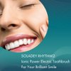 Soladey Rhythm 2, Ionic Power Electric Toothbrush, Solar Panels and TiO2 Semiconductor (Snow White), Ready to use Ionic Toothbrush
