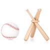 Honoson Baseball Stand Baseball Holders for Balls Display Wooden Baseball Bat Display Stand Holder Display Baseball Centerpieces for Tables for Kids and Sports Lover(1 Pack)