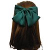 PIDOUDOU Set of 6 Big Satin Solid 8 Inch Bow Hair Clips Women Barrettes