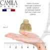 Camila Paris CP3263 French Hair Clip for Women for Long Curly Wavy Hair, Beige, Girls Hair Claw Clips Jaw Fashion Styling Hair Accessories for Women, Strong Hold No Slip Grip, Made in France