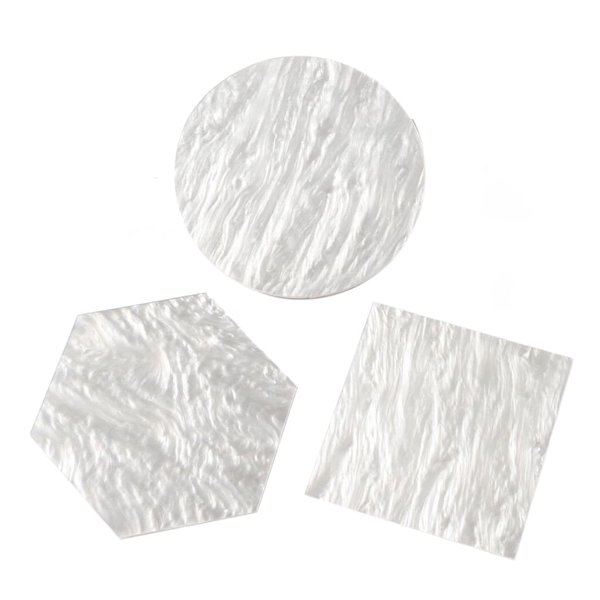 Leadigol 3 PCS Shell Nail Art Palette, Nail Art Painting Mixed Color Gel Palette Makeup Palette Tray Nail Art Nail Tips Jewelry Display Palette Board