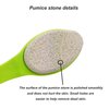 Foot Stone Brush Exfoliating Brush Shower Foot Srubber with Pumice（1 Green）