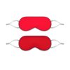 Magik 2-in-1 Double-Sided Sleep Eye Mask Warm&Cool Travel Breathable Blindfold Mask (Red, 2 Pack)