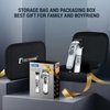 BESTBOMG Hair Clippers & Trimmer Ceramic T-Blade Cordless Haircut Sets Rechargeable 2000mAh/1200mAh with 10 Guide Combs & for Men/Father/Husband/Boyfriend