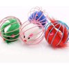 1Pc Random Color Caged Rats Rolling Wire Cage Plush Mouse Ball Funny Cat Toy Catches The - Hide Balls Interactive Toy, Mice and Animal Toys