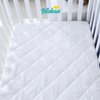 Zippered Crib Mattress Protector - Waterproof Crib Mattress Encasement, Breathable and Absorbent, 6 Sides Fully Encased Crib Mattress Cover.