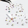 Beadsland Rhinestones for Makeup,8 Sizes 2500pcs Crystal AB Flatback Rhinestones Eye Gems for Nails Crafts with Tweezers and Wax Pencil,Crystal AB,SS4-SS30