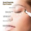 MIZEEYE Snail Peptide Eye Cream For Moisturizing, Snail Mucin Under Eye Cream With Niacinamide, Hyaluronic Acid, 17 ML Snail Eye Cream For Dark Circles, Puffiness and Fine Lines.