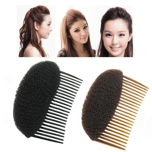 AnHua®2PCS Charming BUMP IT UP Volume Inserts Do Beehive hair styler Insert Tool Hair Comb Black/Brown colors for choose Hot (Beige)