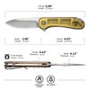 CIVIVI Pocket Knife for Men and Women,Elementum Folding Knife with 2.96" D2 Blade Ultem Handle,Ideal for Utility Gift C907A-4
