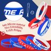 160 Pieces Baseball Silicone Rubber Bracelets Motivational Rubber Wristbands Baseball Party Favors Baseball Bracelet Baseball Wristbands for Kids Adults Baseball Theme Party Birthday Favors, 8 Designs